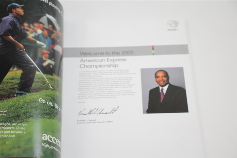 Ken Venturi's Personal 2005 American Express World Golf Championships Program JSA ALOA