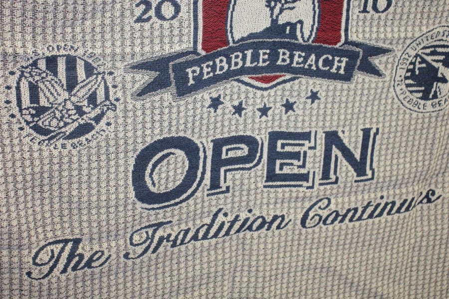 Ken Venturi's Personal 2000 US Open at Pebble Beach Large Throw Blanket