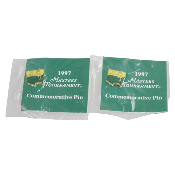 Ken Venturi's Personal 1997 Masters Tournament Commemorative Pins - Unopened