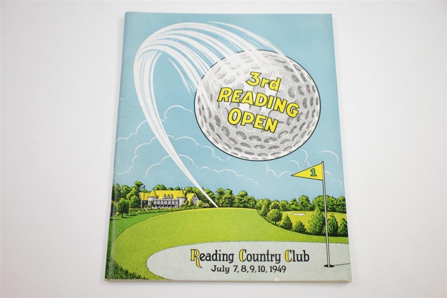 1949 Reading Open Program with Two Contestant Badges - Undated & 1951 - Rod Munday Collection