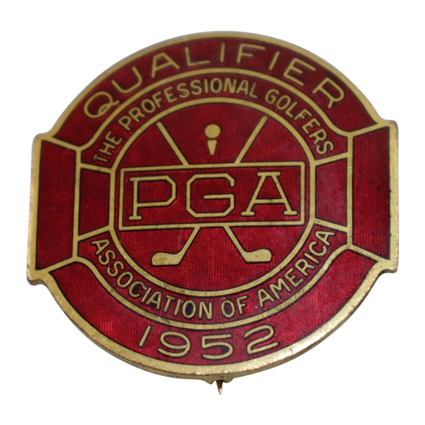 1952 PGA Championship at Big Spring GC Contestant Badge - Rod Munday Collection