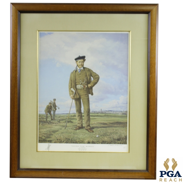 Young Tom Morris Ltd Ed Lithograph Signed by Arthur Weaver with Remarque - 146/350