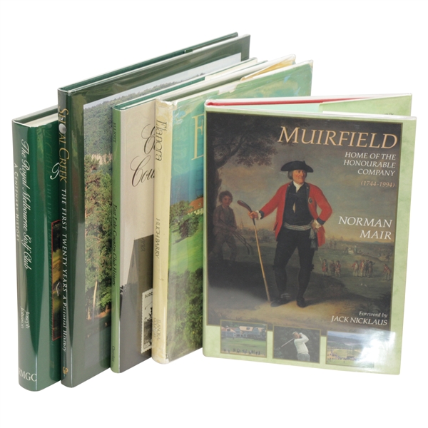 Royal Melbourne, Shoal Creek, East Lake CC, Elanora, & Muirfield Club History Books