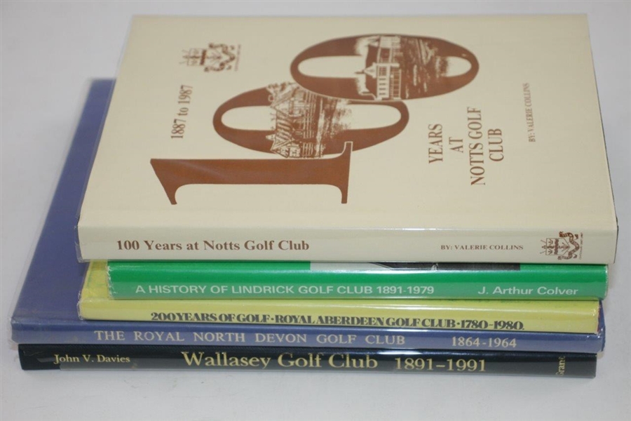 Notts Golf Club, Lindrick GC, Royal Aberdeen GC, Royal North Devon GC, & Wallasey GC Club History Books