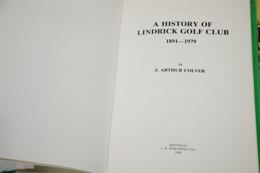 Notts Golf Club, Lindrick GC, Royal Aberdeen GC, Royal North Devon GC, & Wallasey GC Club History Books