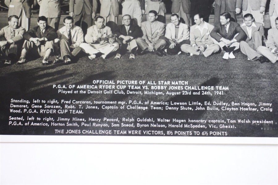 Bobby Jones Challenge Team vs PGA of America Ryder Cup Team Challenge Match Photo - 1941