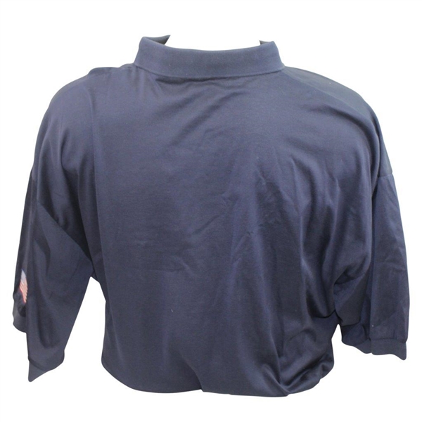 Mark Calcavecchia's 1991 Ryder Cup USA Team Issued Dark Blue Short Sleeve Shirt - XXL