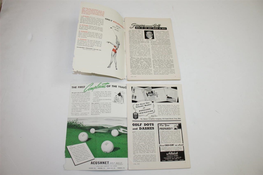 Five Vintage Golfdom Magazines - February 1940(x3), July 1941, & June 1955