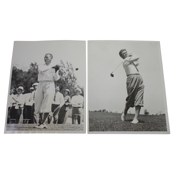 1933 US Open at North Shore GC Wire Photos - Leo Diegel & Frank Walsh - June 7th & 8th