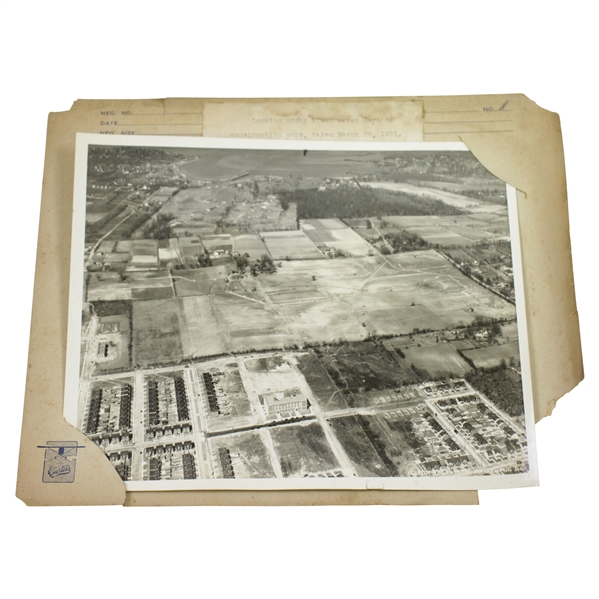 1931 Aerial Photo by Curtiss Flying Service - Looking North After 7 Days Construction - Wendell Miller Collection