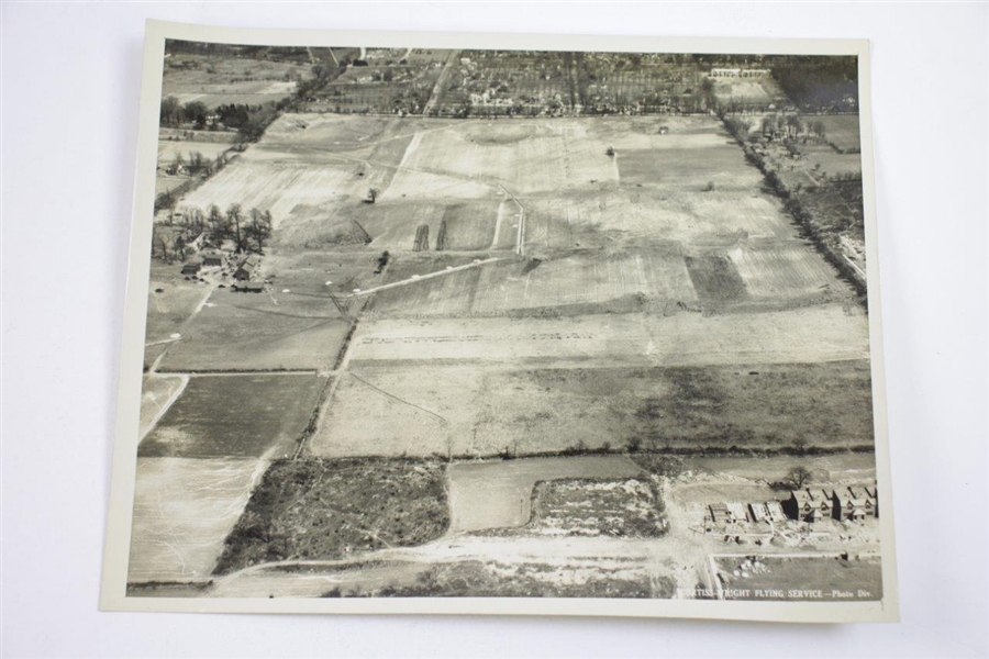 1931 Aerial Photo by Curtiss Flying Service - Looking East After 7 Days Construction - Wendell Miller Collection
