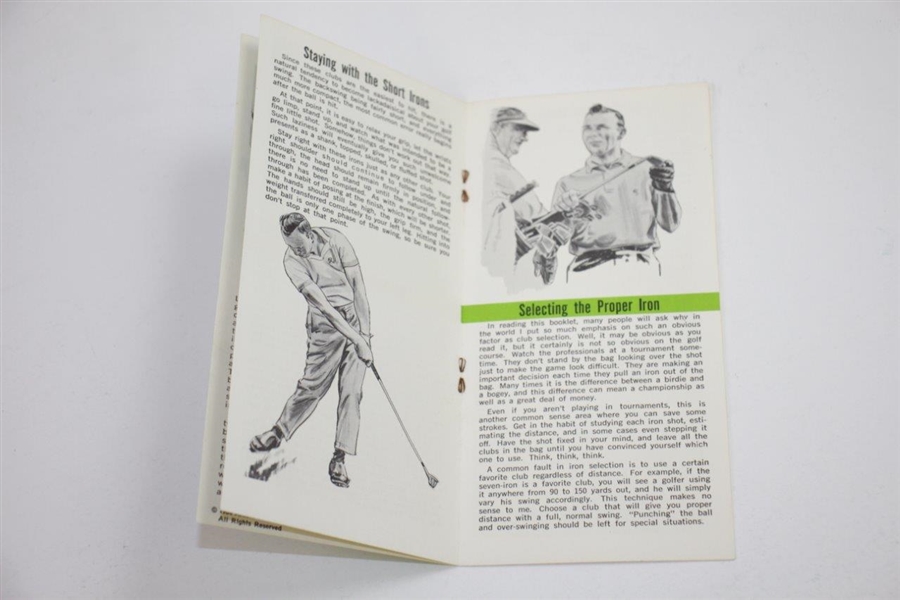Arnold Palmer Signed 1964 'Hitting the Irons' by Arnold Palmer Booklet JSA ALOA
