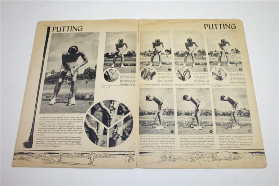 Paul Runyan Signed 1930's Golf is a Game Magazine JSA ALOA