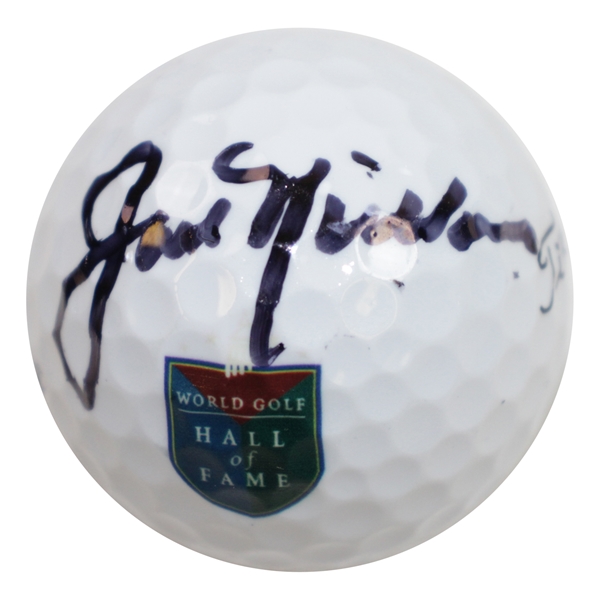 Jack Nicklaus Signed World Golf Hall of Fame Logo Golf Ball FULL JSA #BB22120