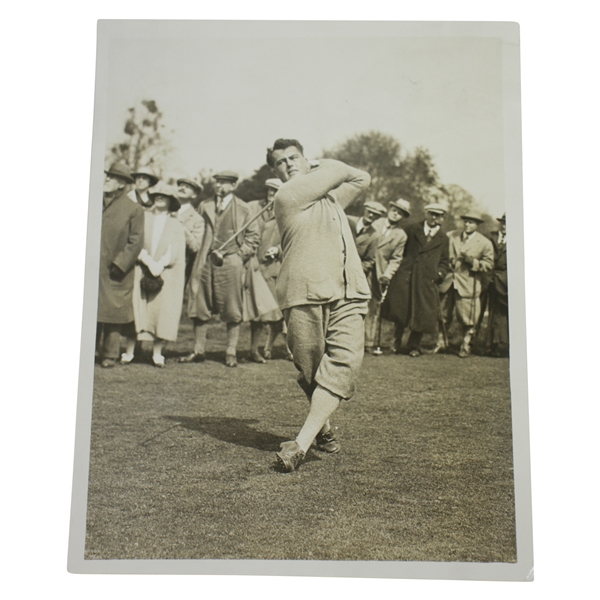 C.J.H. Tolley Driving at Stoke Poges Golf Match The Times Photo - Victor Forbin Collection