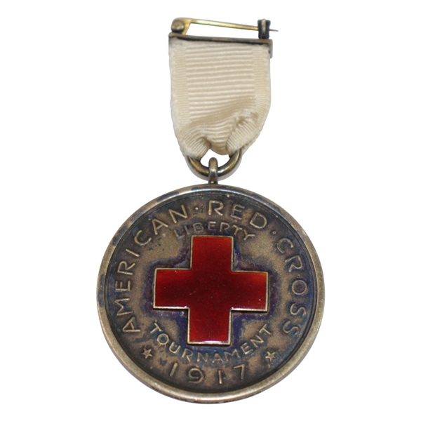 1917 American Red Cross Liberty Tournament Medal Won by E.K. Meg - Dwight, Ill. 7-4-1917