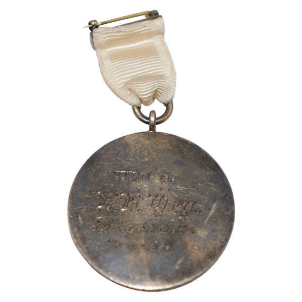 1917 American Red Cross Liberty Tournament Medal Won by E.K. Meg - Dwight, Ill. 7-4-1917