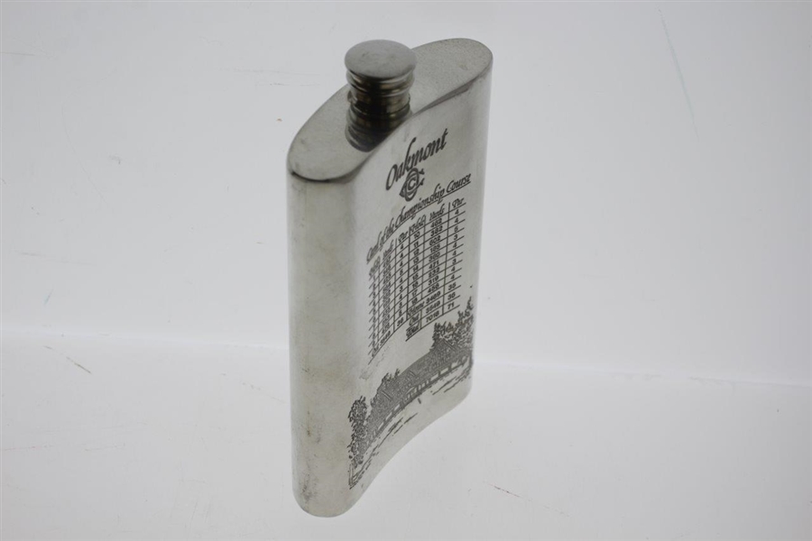 Oakmont Country Club Sheffield England Pewter Flask