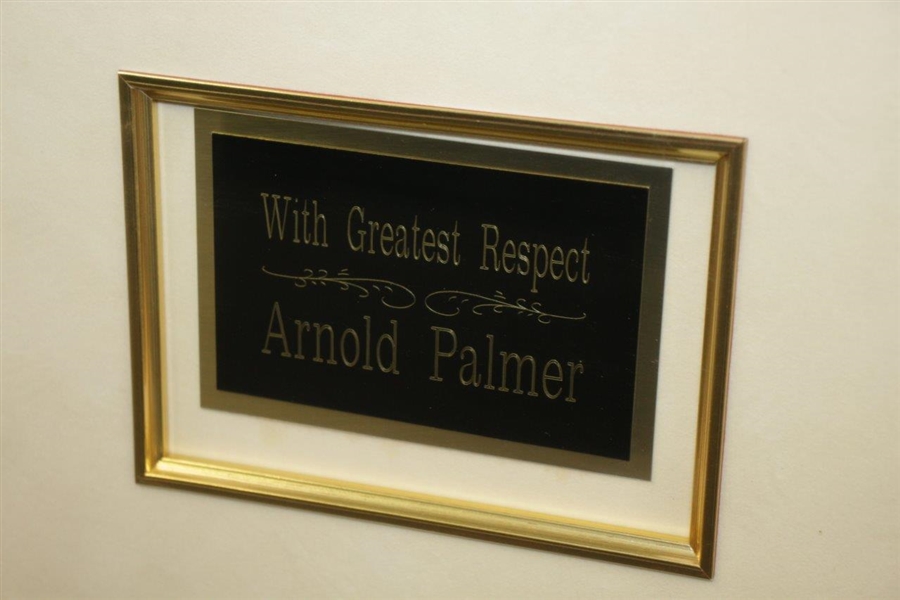 Arnold Palmer Signed & Inscribed Photo to NBA Legend Michael Jordan JSA ALOA