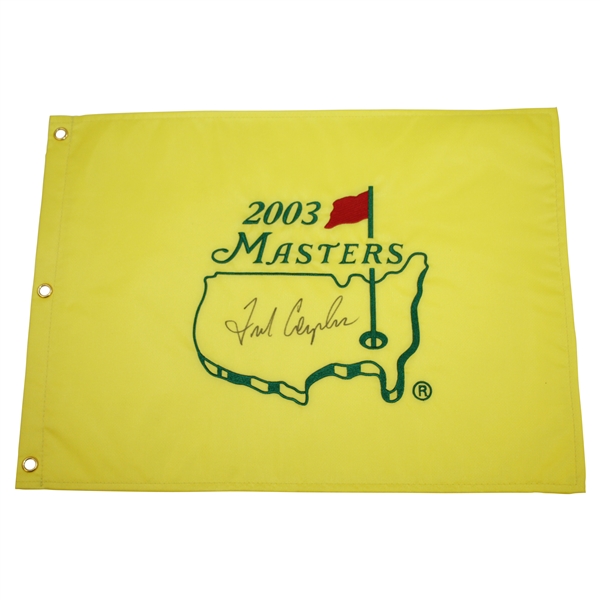 Fred Couples Signed Full Signature 2003 Masters Embroidered Flag JSA ALOA