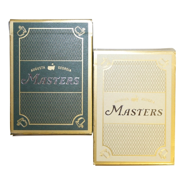 Masters 1934 Collection Playing Cards - Green Set & Gold Set