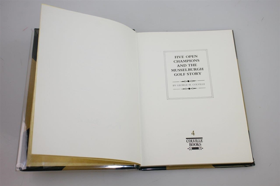 'Five Open Champions and the Musselburgh Golf Story' Signed Deluxe Edition Book by George M. Colville & Peter Alliss