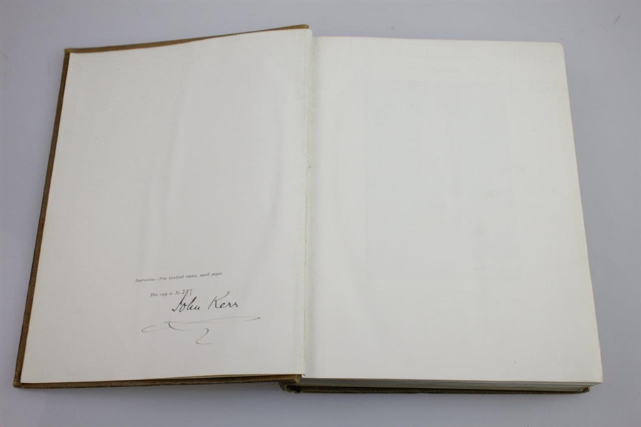 1896 The Golf Book of East Lothian by John Kerr Ltd Ed #297/500 Signed by Kerr JSA ALOA