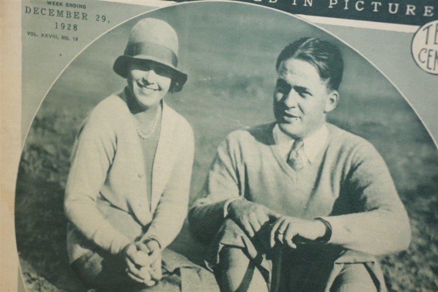 Bobby Jones & Glenna Collett 1928 Mid-Week Pictorial - 'King & Queen of the Links' - December