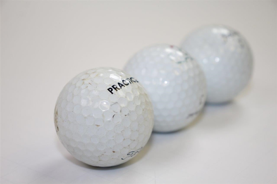 Two Dozen Augusta National Golf Club Range Practice Balls with Black Mesh Golf Ball Bag
