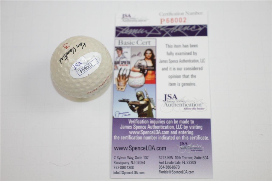 Ken Venturi Signed Personal Logo Championship Logo Golf Ball JSA #P68002