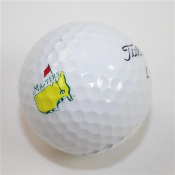 Jim Furyk Signed Masters Logo Golf Ball JSA #EE49485