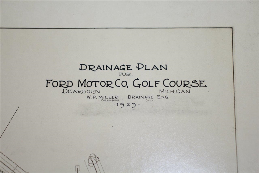 1923 Ford Motor Co. Golf Course Drainage Plane Photo - Wendell P. Miller Collection