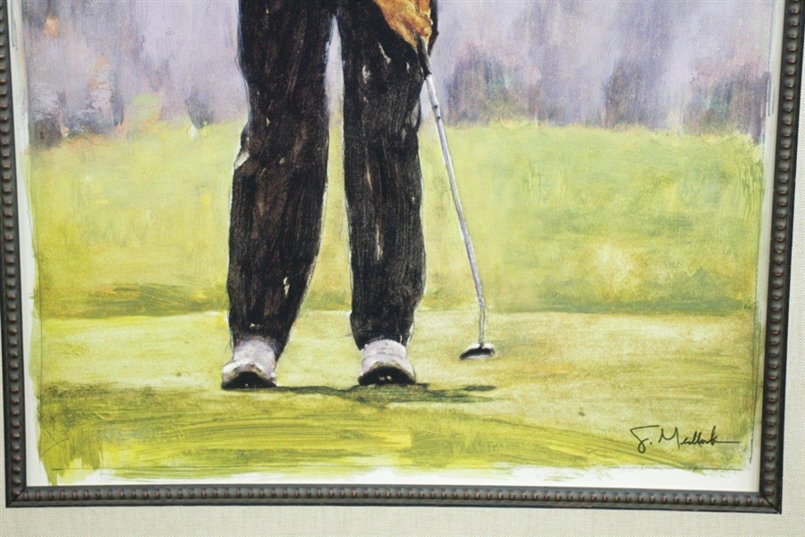 Scott Medlock Framed Poster of Golfer Putting