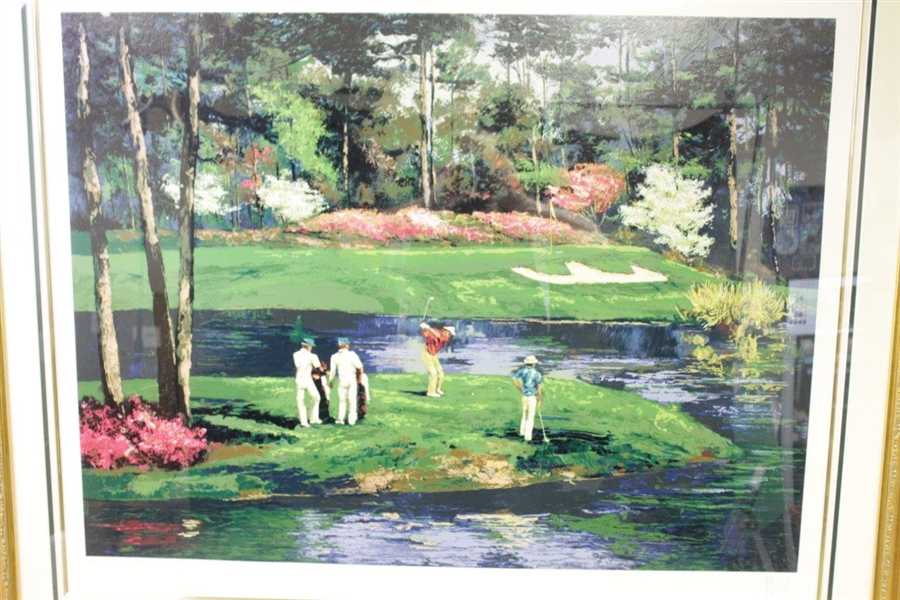 Large Augusta Country Club Ltd Ed #76/295 by Mark King Deluxe Framed Print 