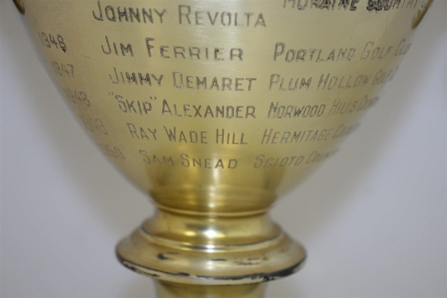 Alexander Smith Memorial Sterling Trophy Given to the 36-Hole Medalist in PGA Stroke Play Qualifier 1930-55