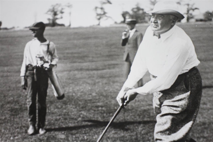 Original President Warren G. Harding Golfing with Caddies 8x10 Wire Photo