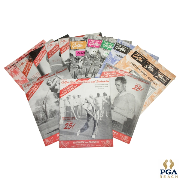 1943 & 1944 Canadian Sport Monthly Magazines - Thirteen (13)