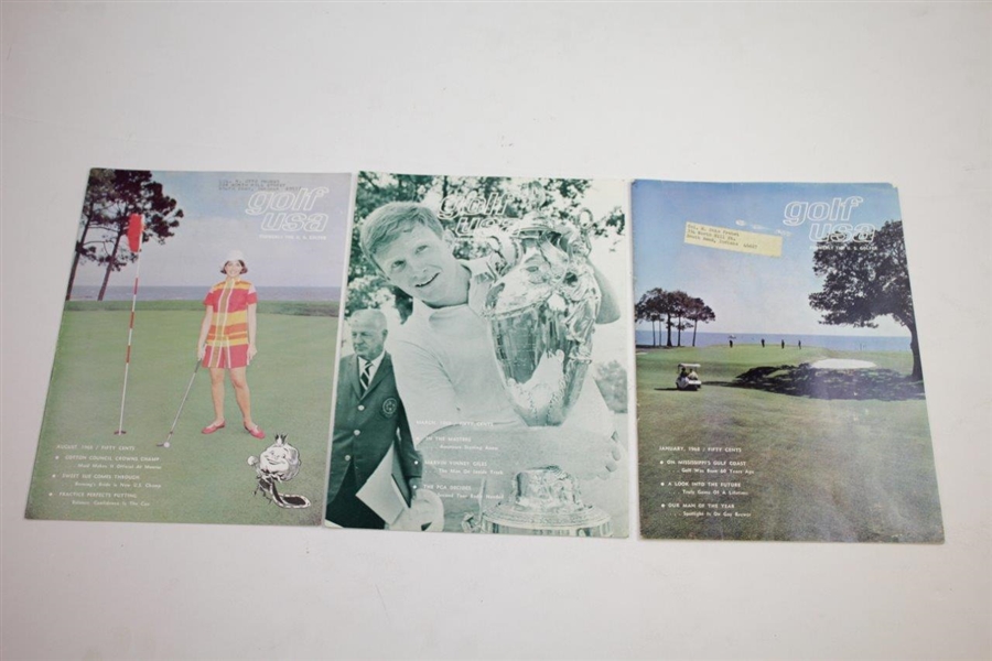1968-1972 Golf USA (The U.S. Golfer) Golf Magazines - Seventeen (17)