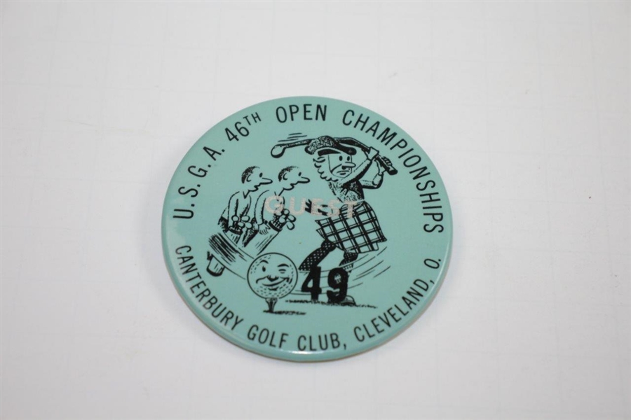 1946 US Open at Canterbury Guest Badge, Admission Tickets, Cocktail Invite, & Correspondence