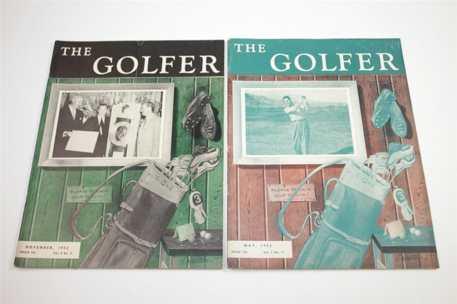 1952 The Golfer (The California Golfer) Golf Magazines - Twelve (12)