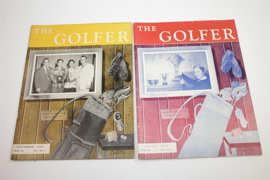 1952 The Golfer (The California Golfer) Golf Magazines - Twelve (12)