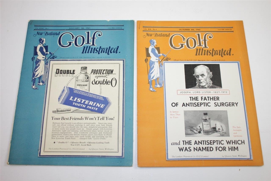 1945 New Zealand Golf Illustrated Golf Magazines - Eleven (11)