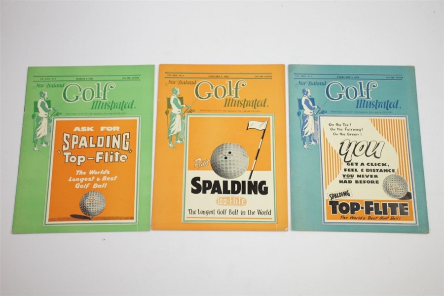 1952 New Zealand Golf Illustrated Golf Magazines - Twelve (12)