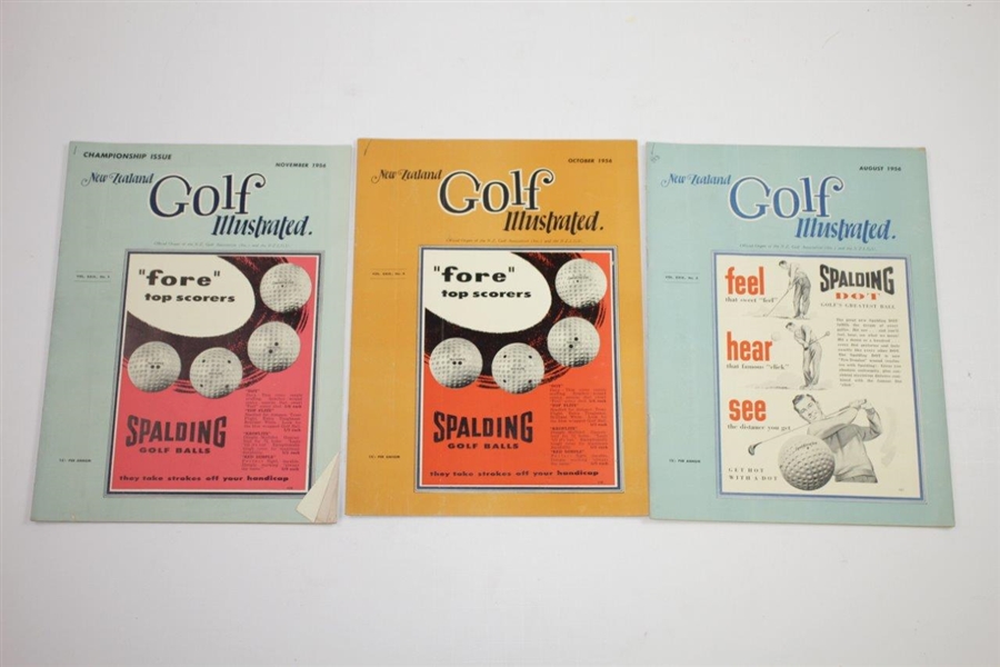 1956 New Zealand Golf Illustrated Golf Magazines - Eleven (11)