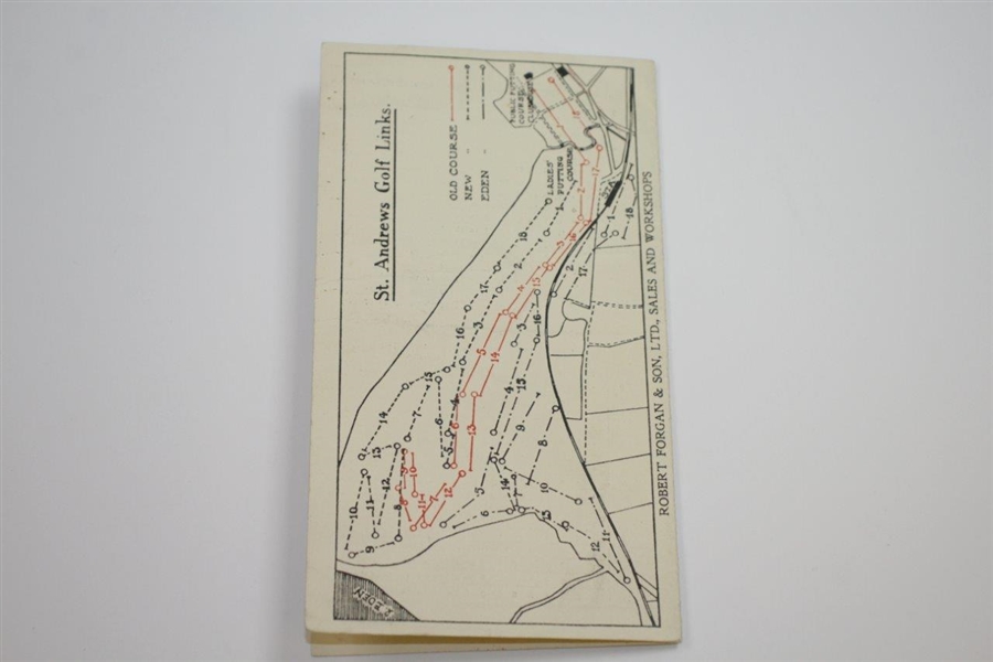 Vintage St. Andrews with Forgan Advertising Scorecard with Stymie Measure