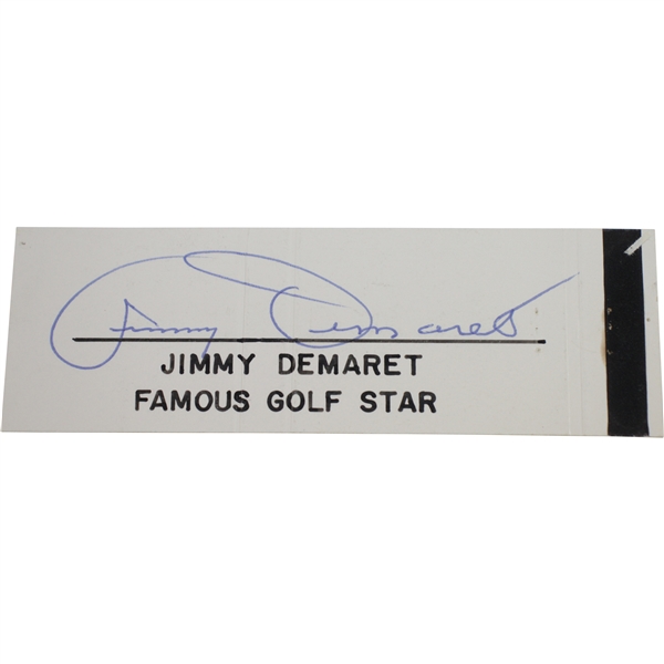 Jimmy Demaret Signed Cut 'Famous Golf Star' JSA ALOA