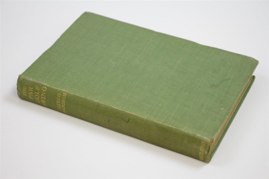 1936 'The Par Golf Swing' Book by Alfred Padgham Sourced From Bert Yancey