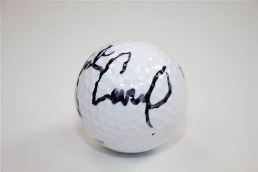 Justin Leonard Signed Executive 4 Logo Golf Ball JSA ALOA