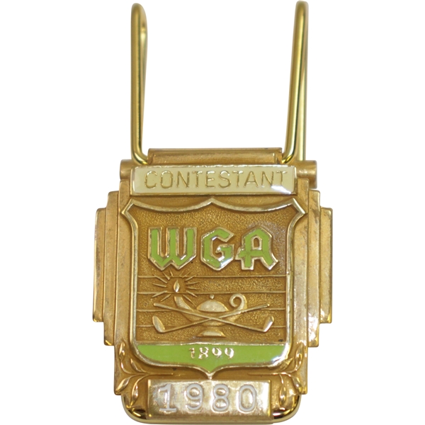 Bobby Wadkins' 1980 WGA Contestant Money/Clip Badge