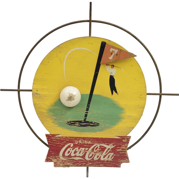 Vintage 1930's Coca-Cola Kay Displays Seldom Seen 3D Golf Advertising Sign